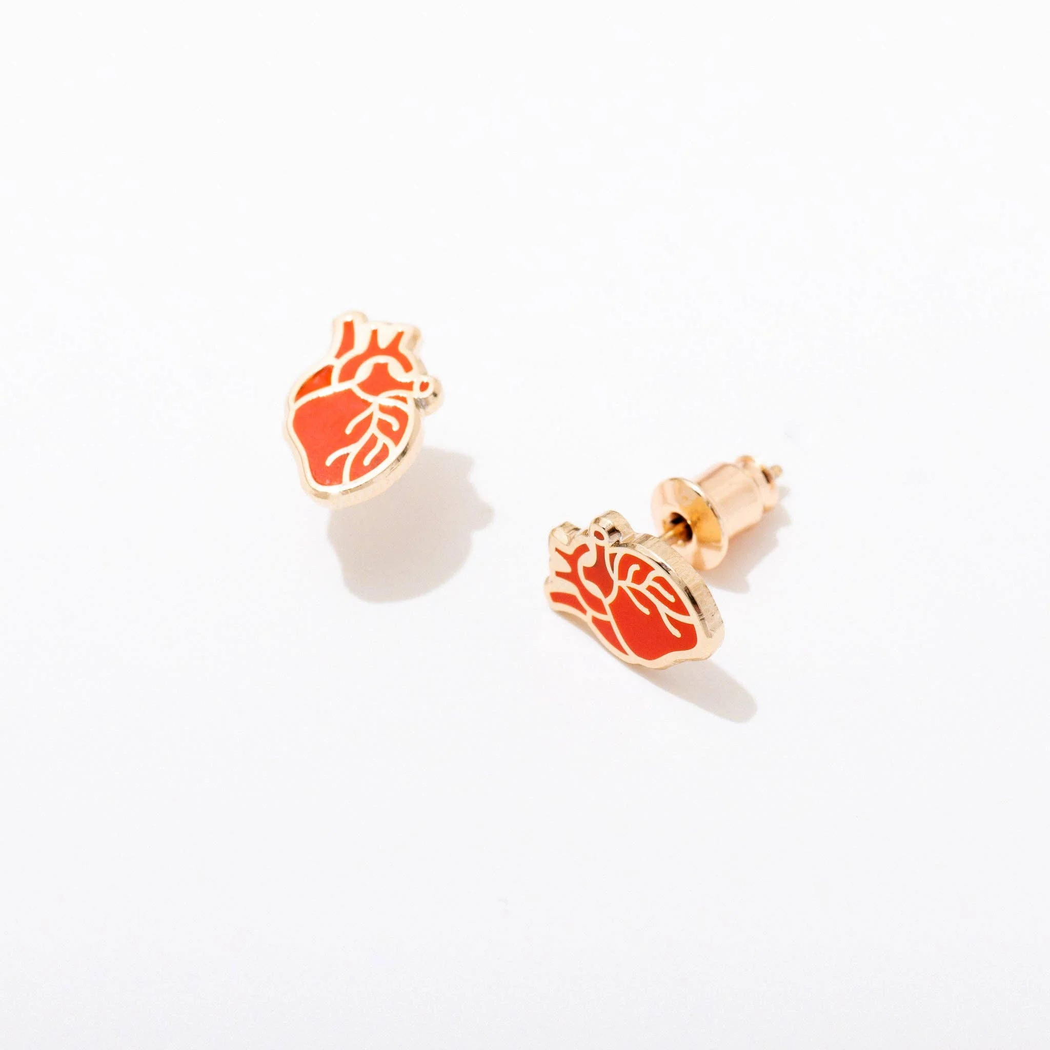 Anatomical Heart Studs - Image 3