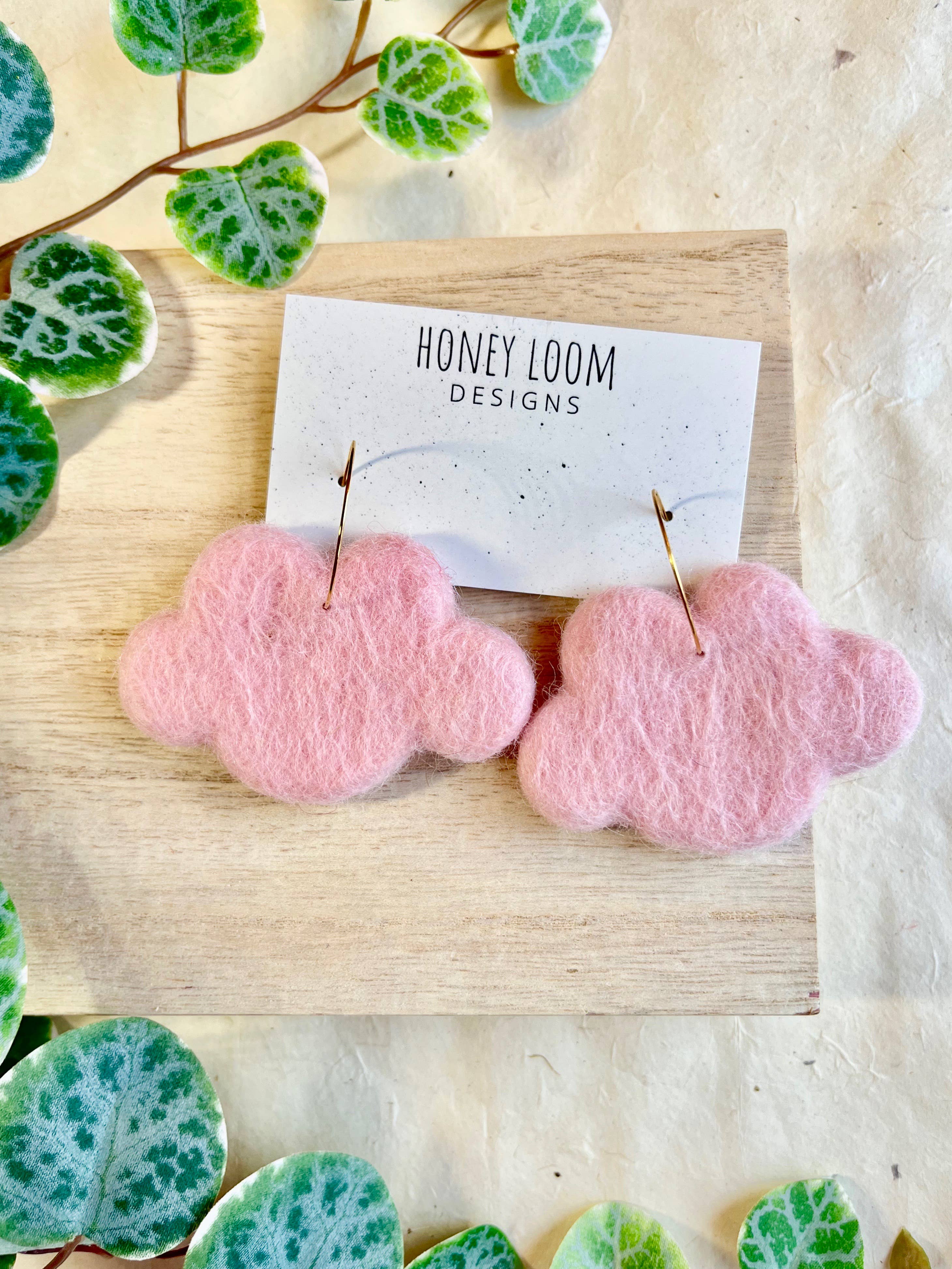 Cloud Felted Earrings - Image 3