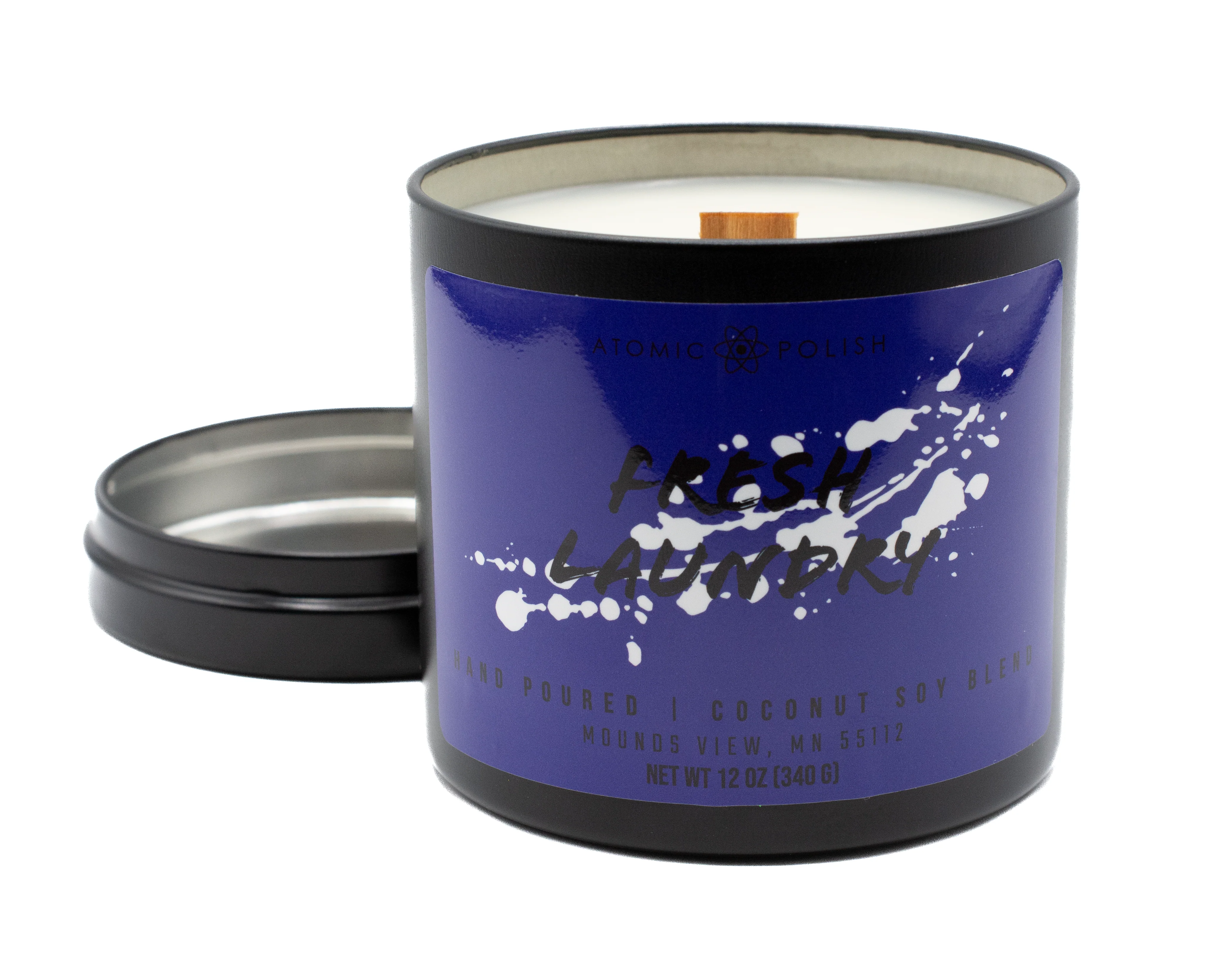 Coconut Apricot Candle - Fresh Laundry - Image 3