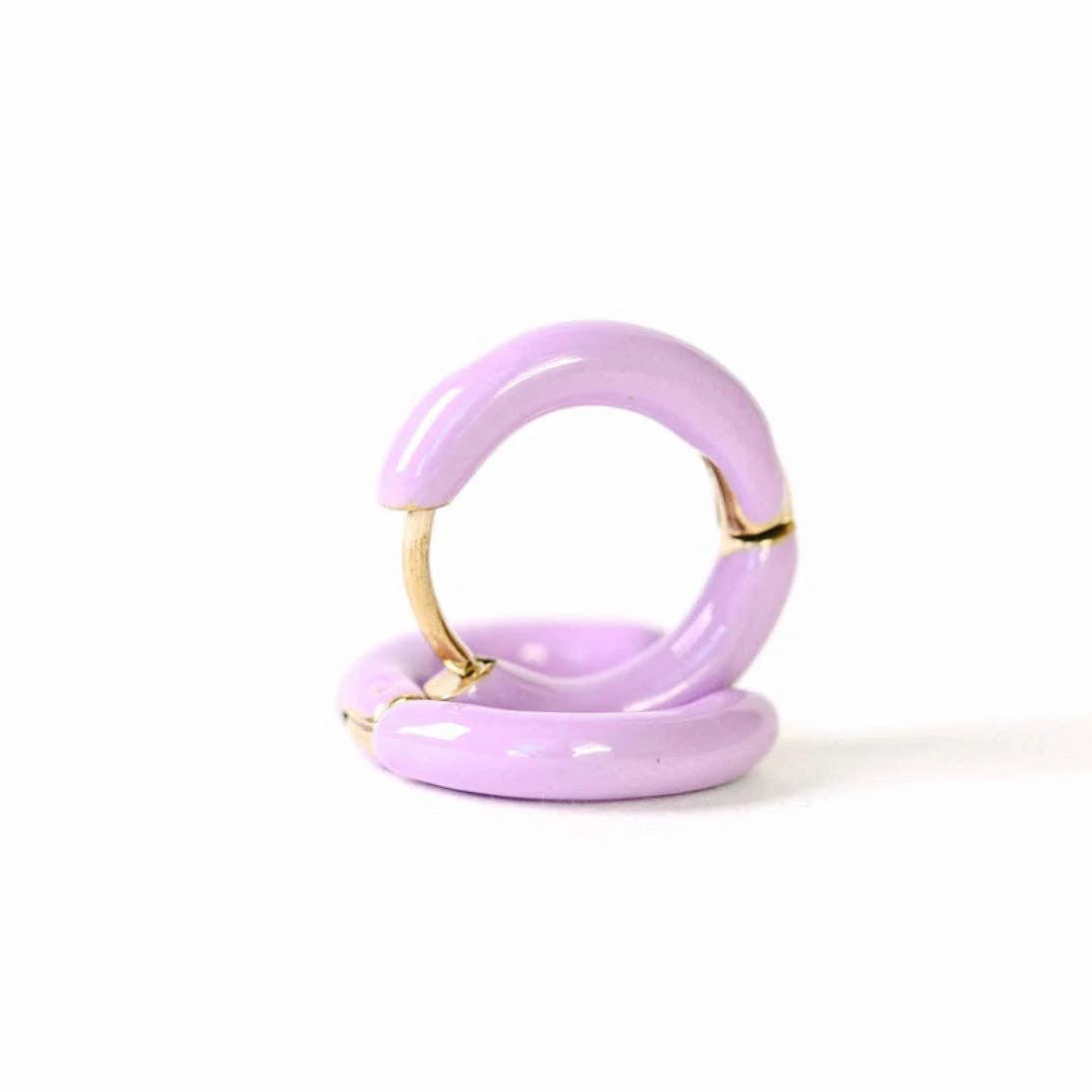 Color Huggie Earrings - Image 4
