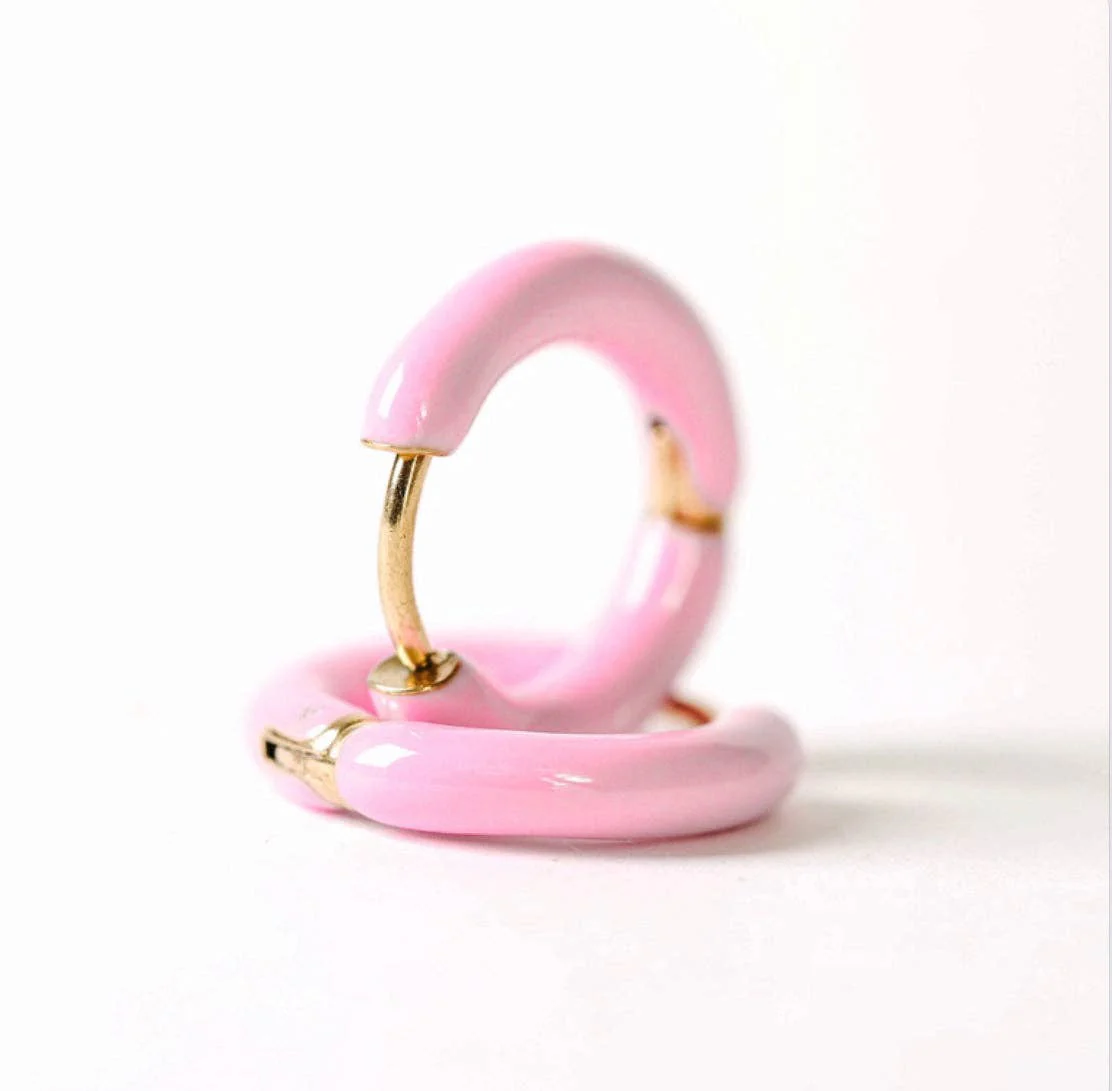Color Huggie Earrings - Image 5