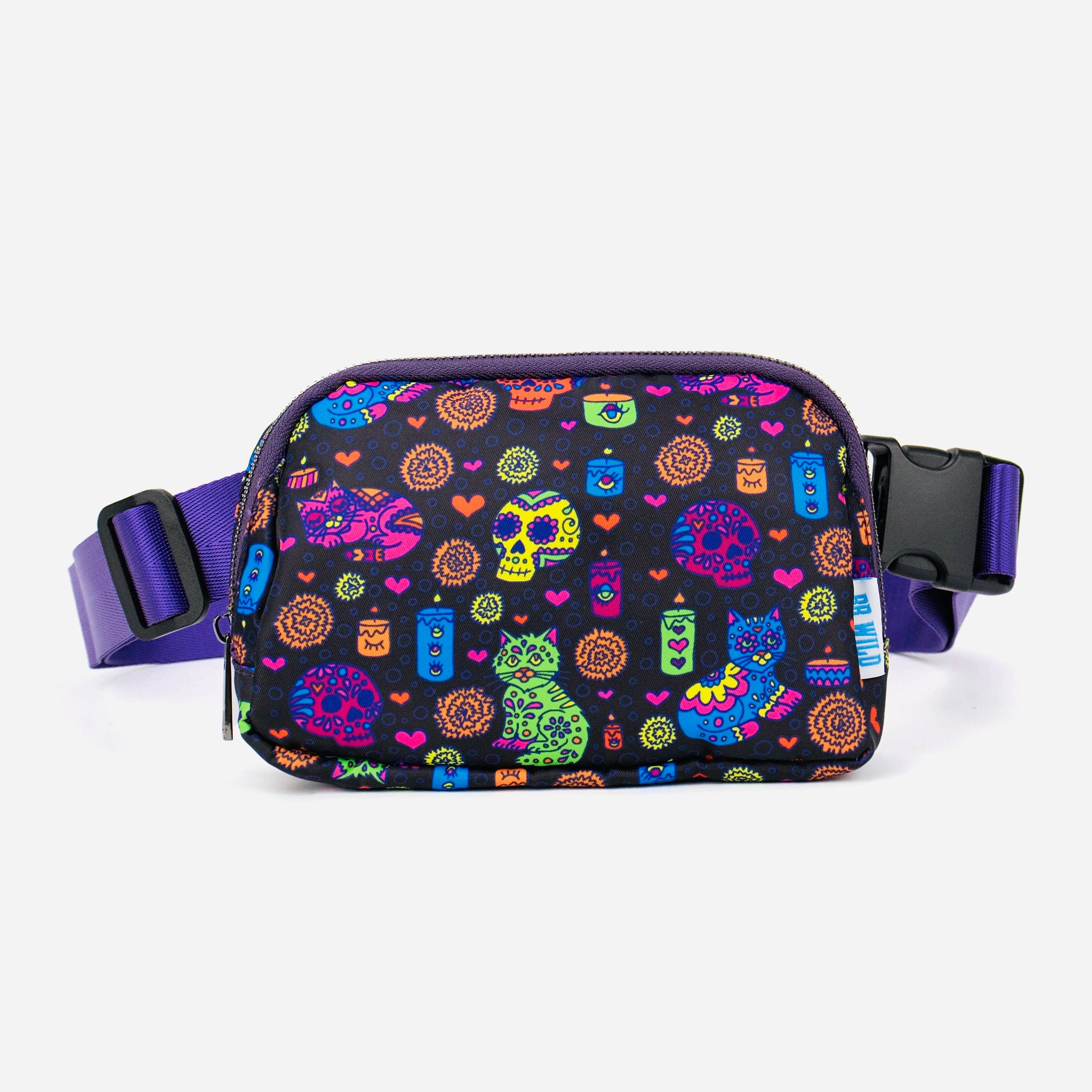 Dia De Los Muertos Kitty Belt Bag