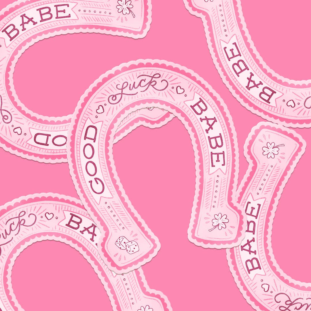 Good Luck Babe Sticker - Image 2