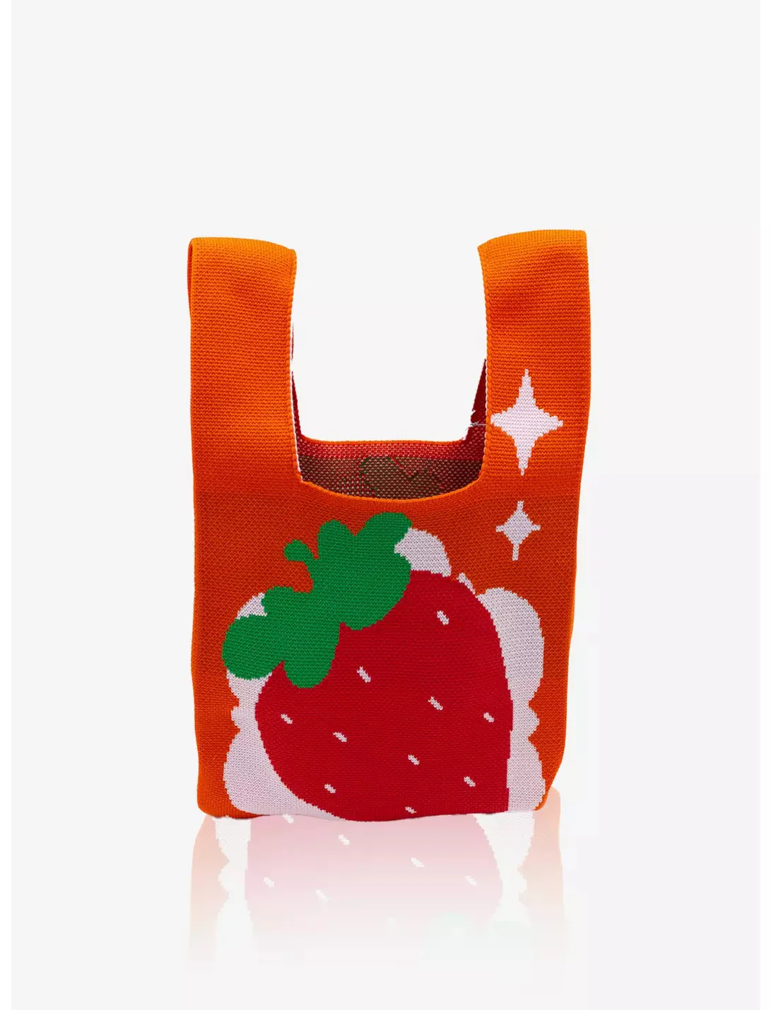 Dainty Strawberry Mini Tote Bag - Image 4