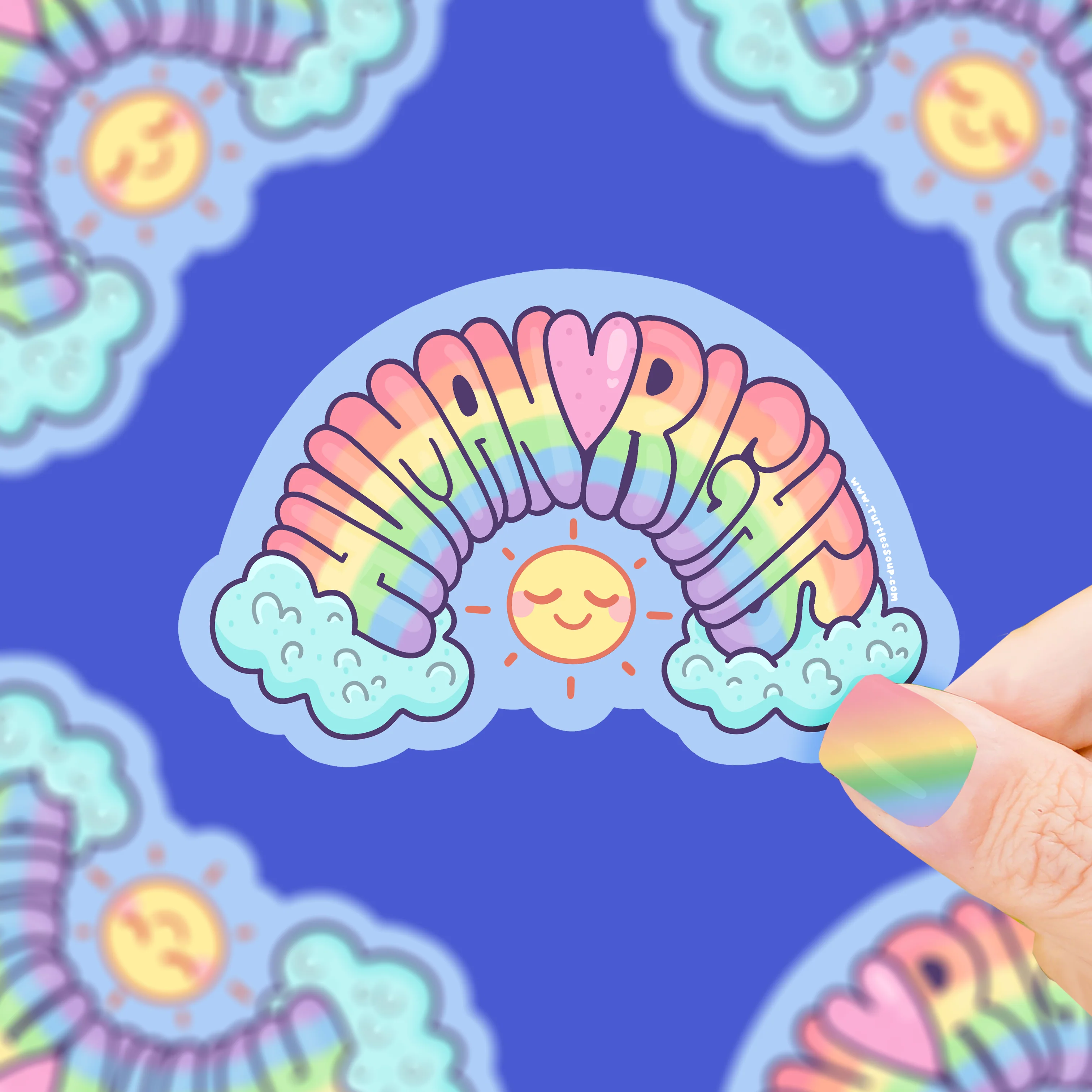 Human Rights Rainbow Sticker