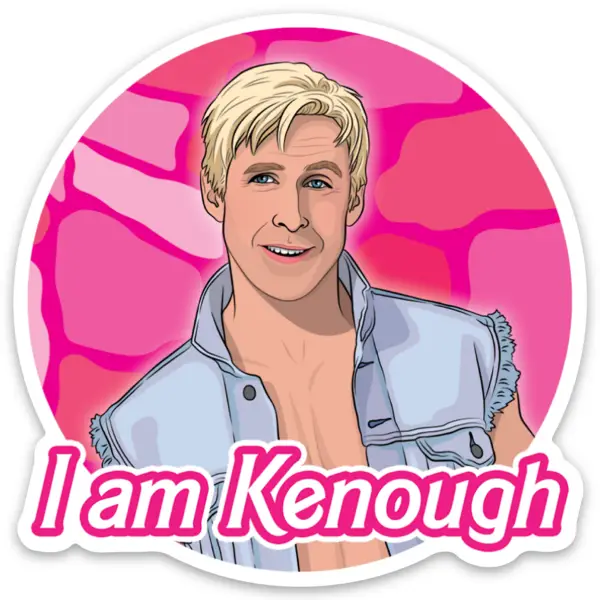 I Am Kenough Sticker - Image 2