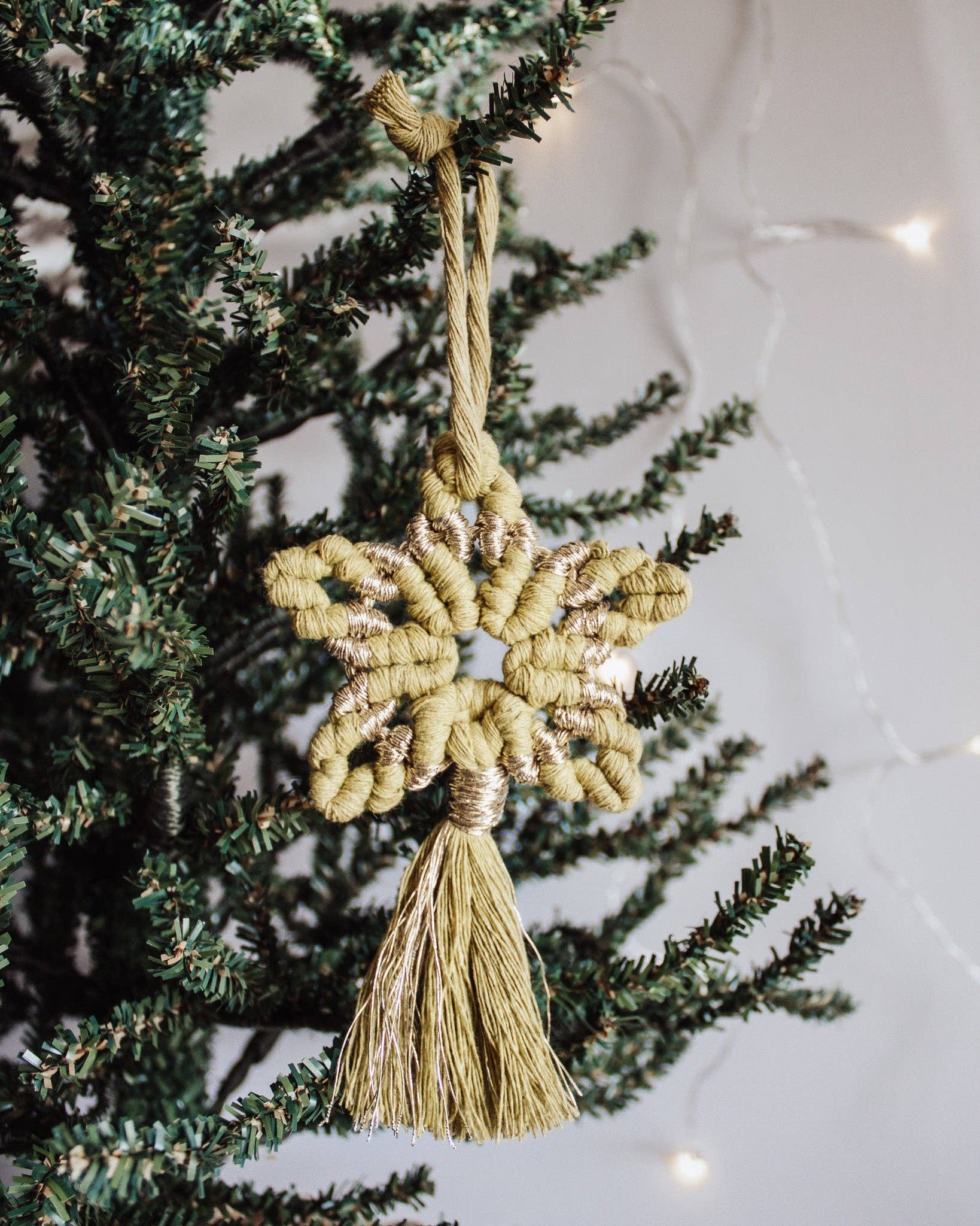 Macrame Star Holiday Ornament - Image 7