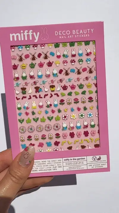 Nail Stickers - Miffy In The Garden - Image 5