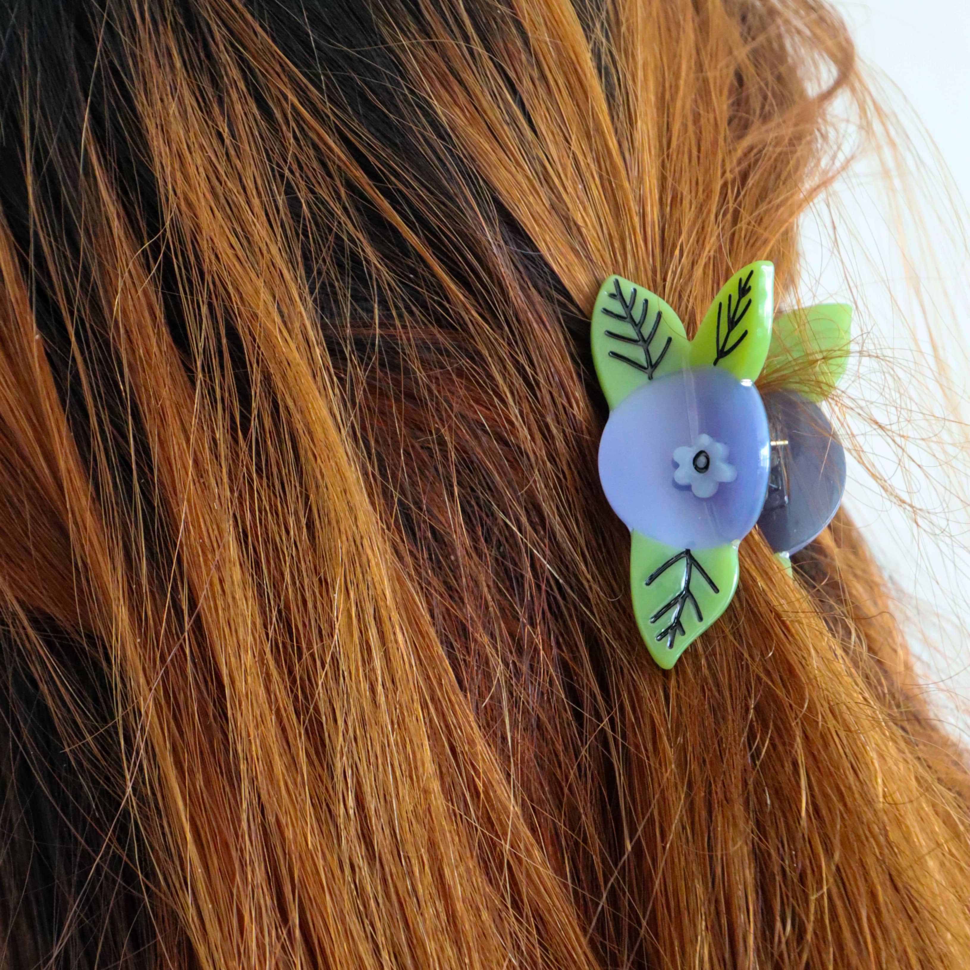 Mini Blueberry Hair Claw Clip - Image 2