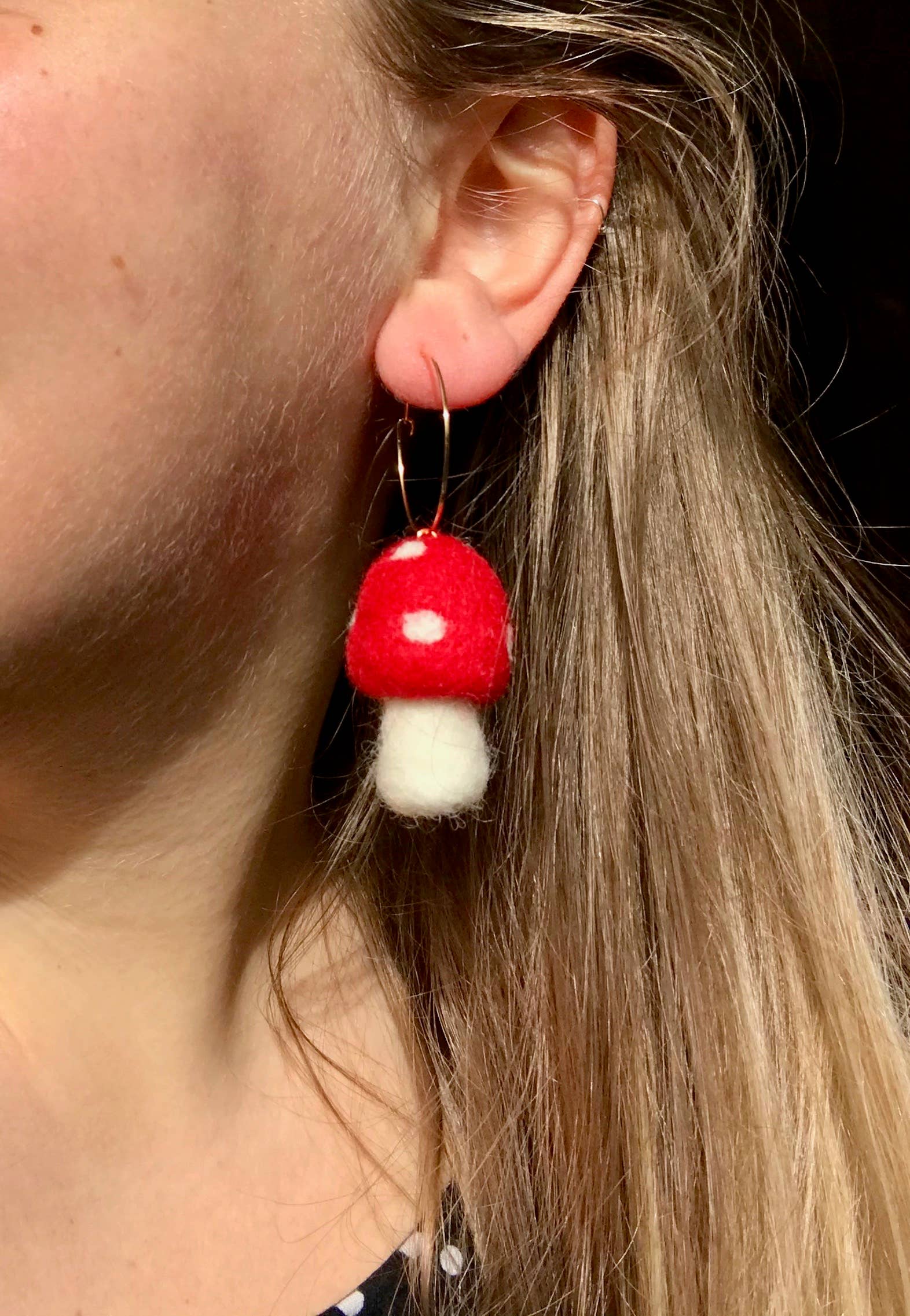 Mini Mushie Felted Earrings - Image 9