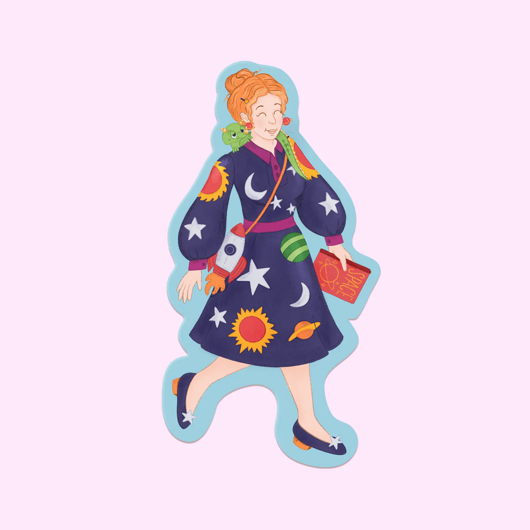 Ms Frizzle Sticker - Image 2