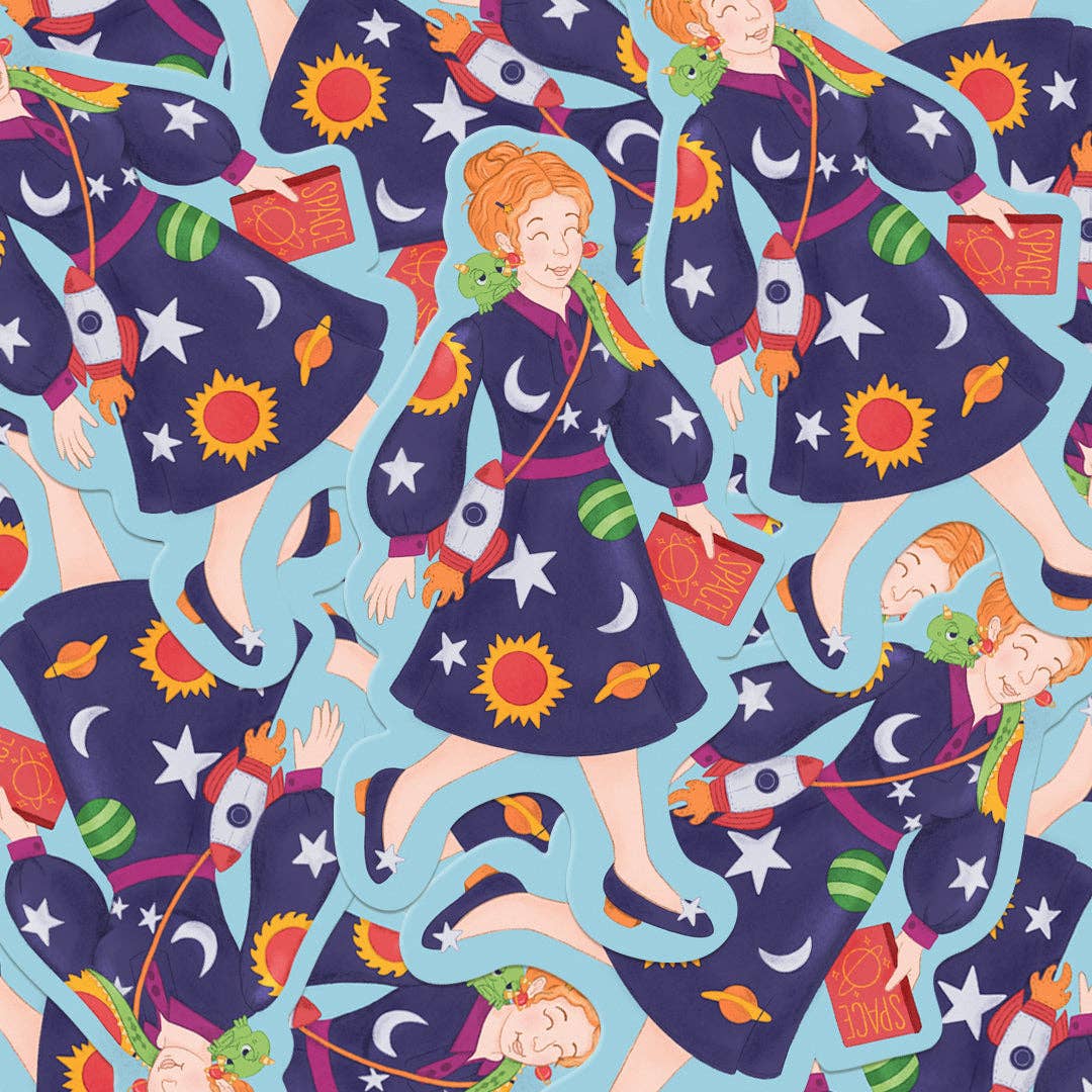 Ms Frizzle Sticker - Image 3