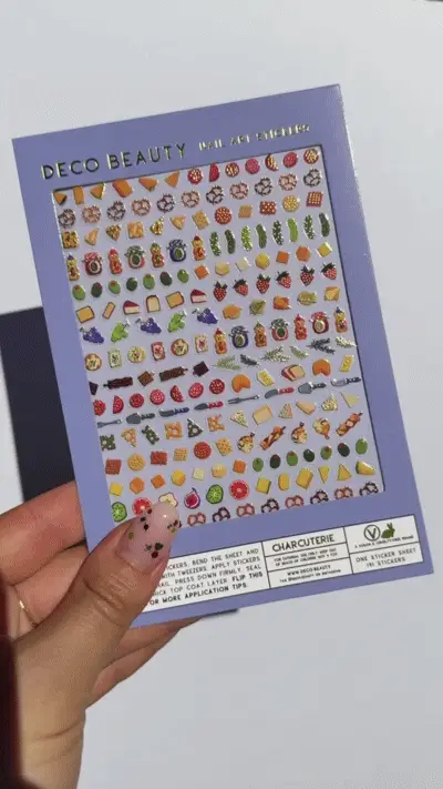 Nail Art Stickers - Charcuterie - Image 4