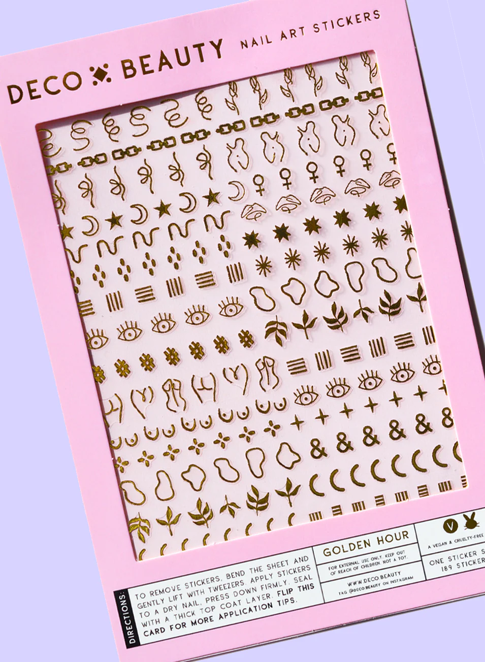 Nail Art Stickers - Golden Hour