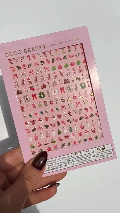 Nail Art Stickers - Santa Baby - Image 3