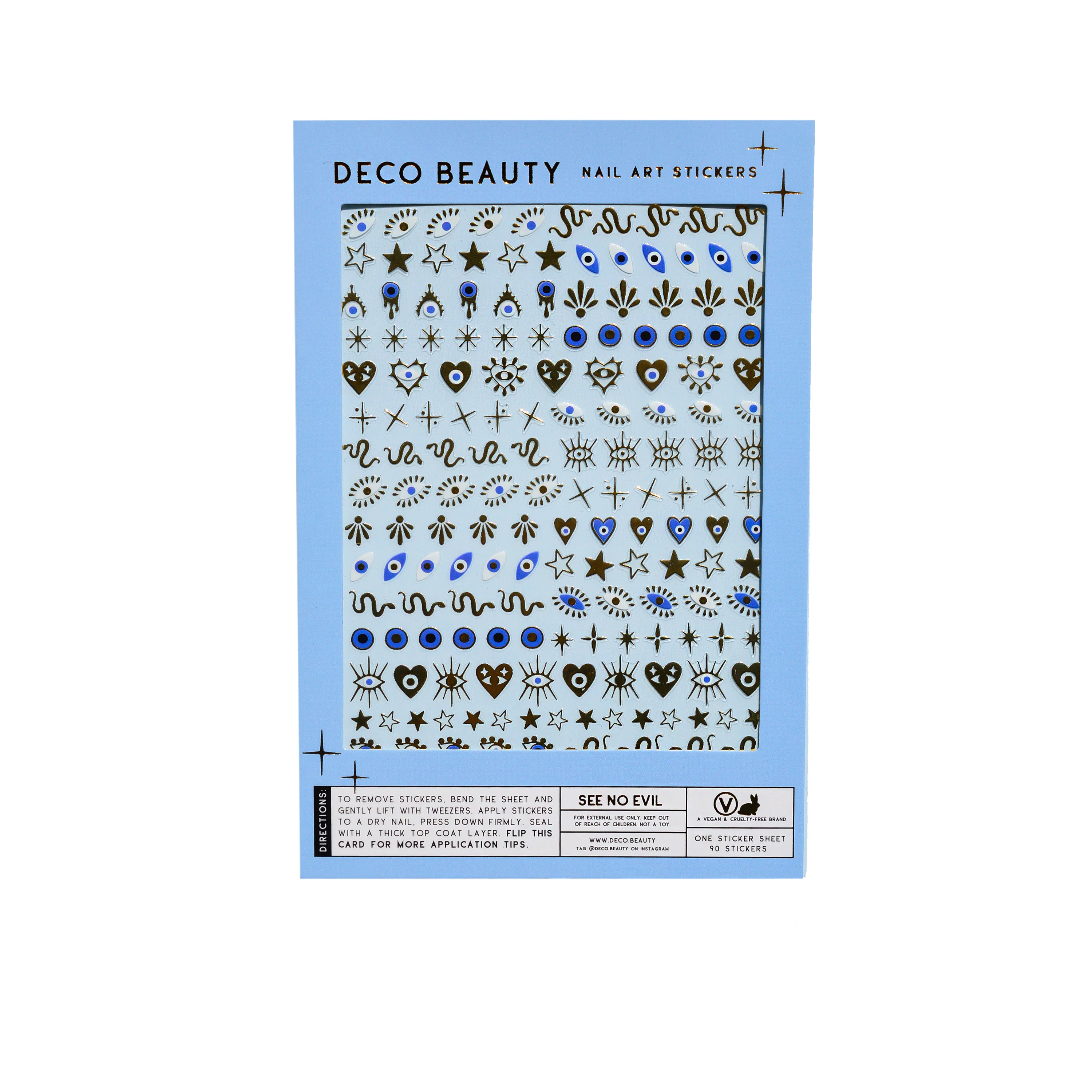 Nail Art Stickers - See No Evil - Image 2