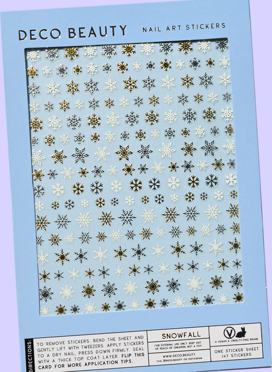 Nail Art Stickers - Snowfall