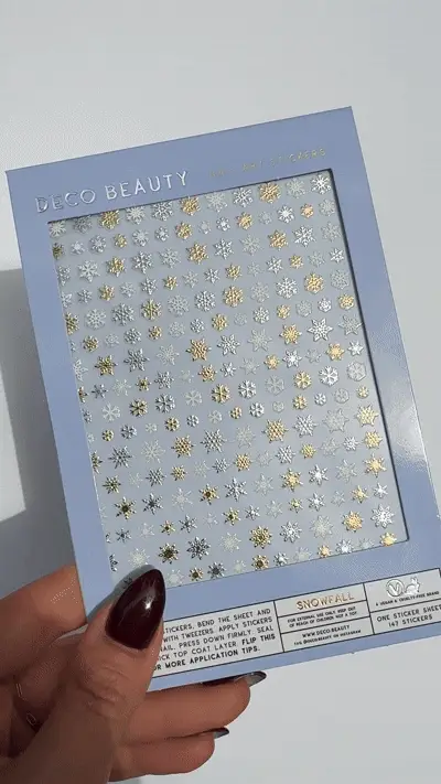 Nail Art Stickers - Snowfall - Image 3