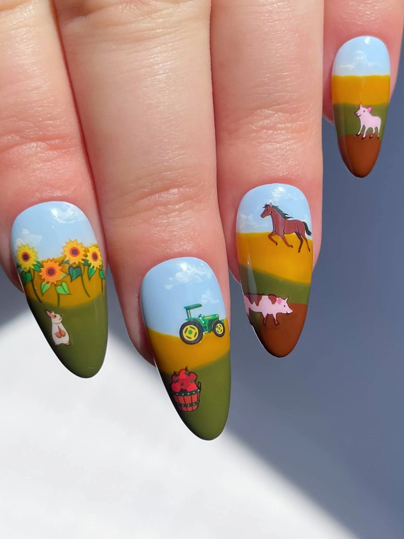 Nail Art Stickers - Sunflower Farm - Image 2