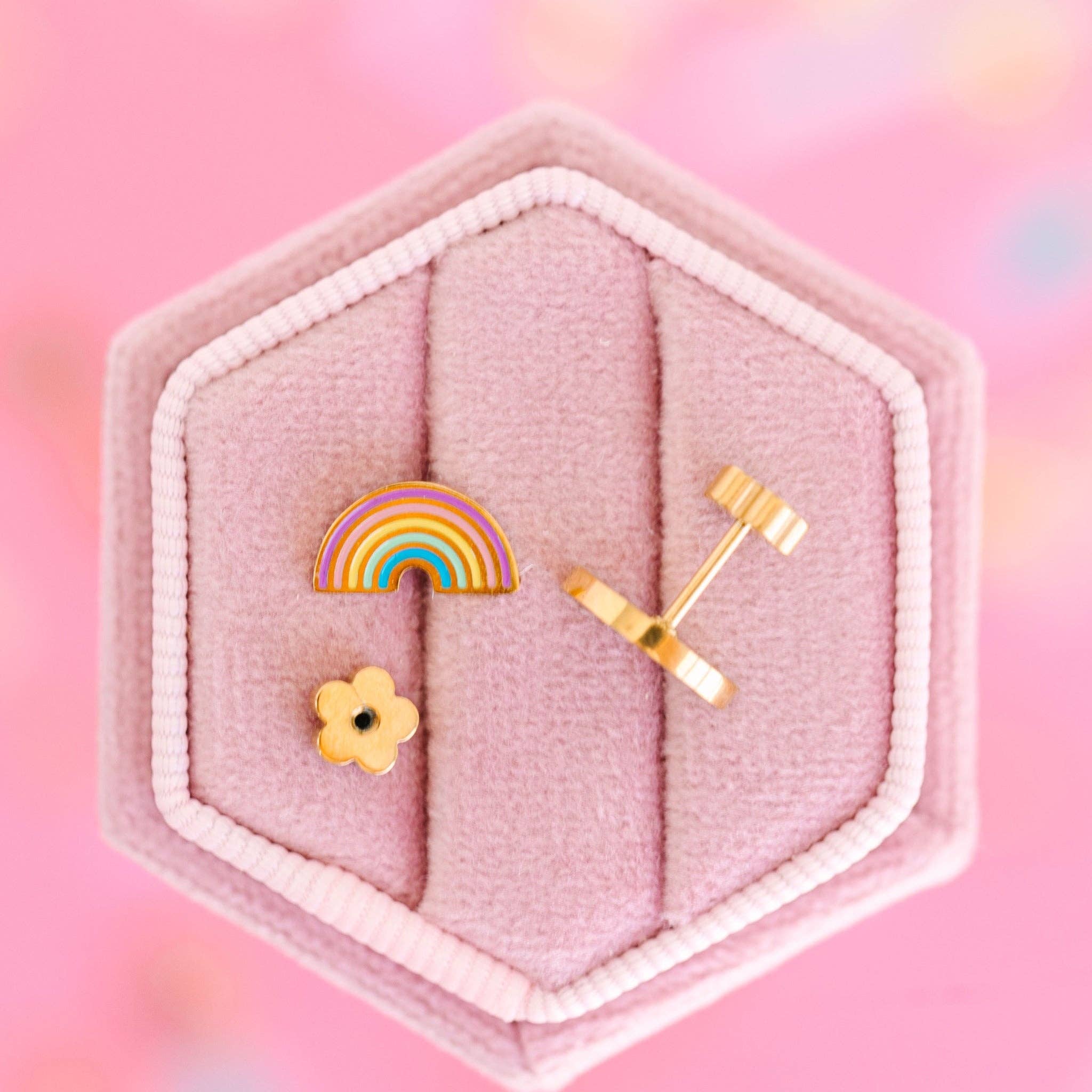 Pastel Rainbow Earrings