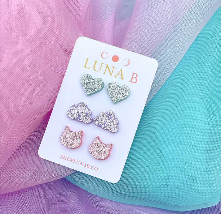 Pop Stud Earrings 3 Pack - Image 3