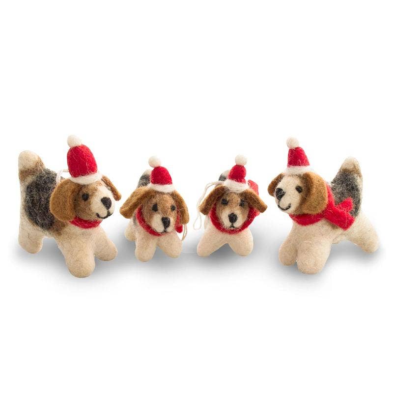 Santa’s Helpers Dog Ornaments - Set of 2 - Image 2