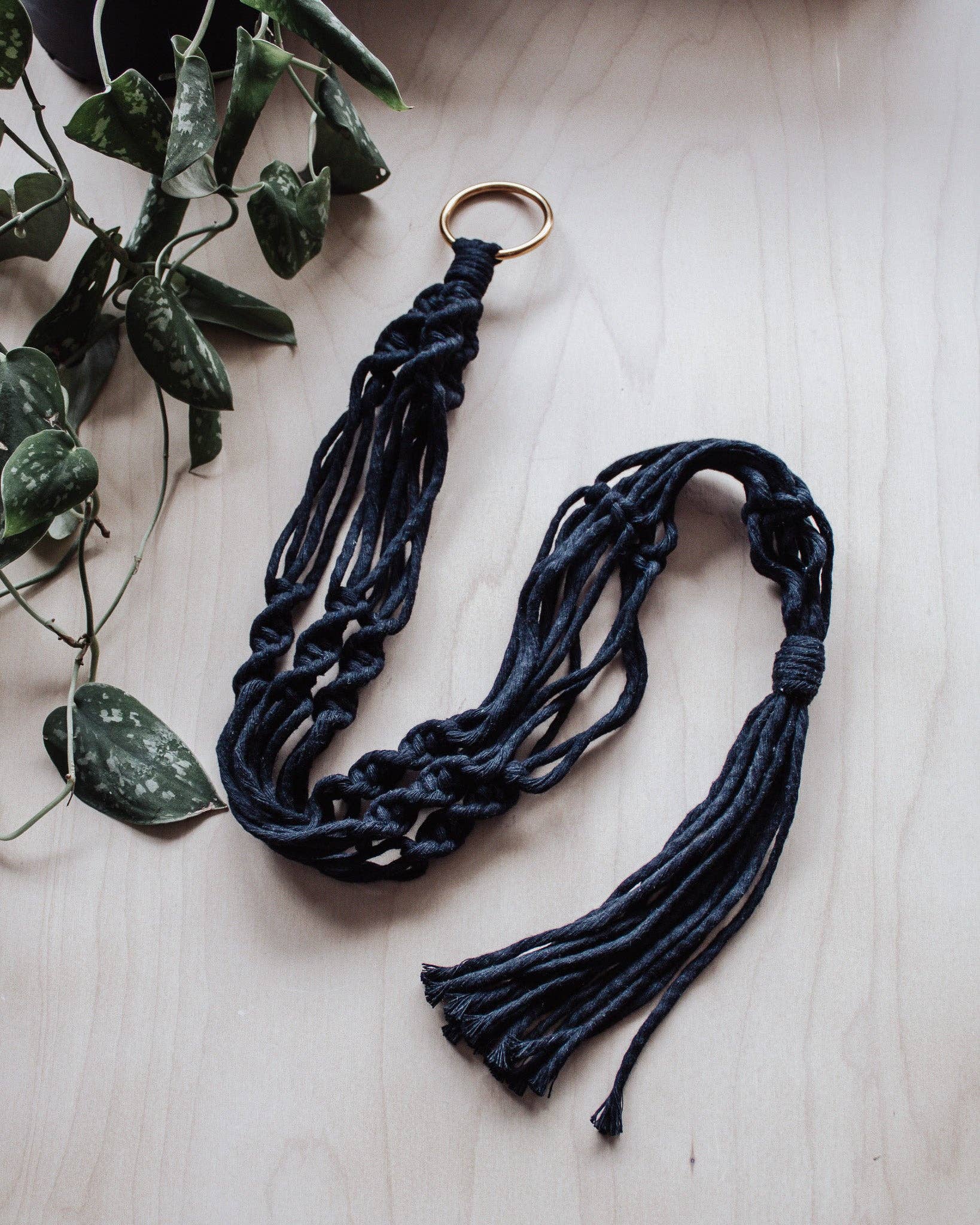 Simple Twist Macrame Plant Hanger - Image 3