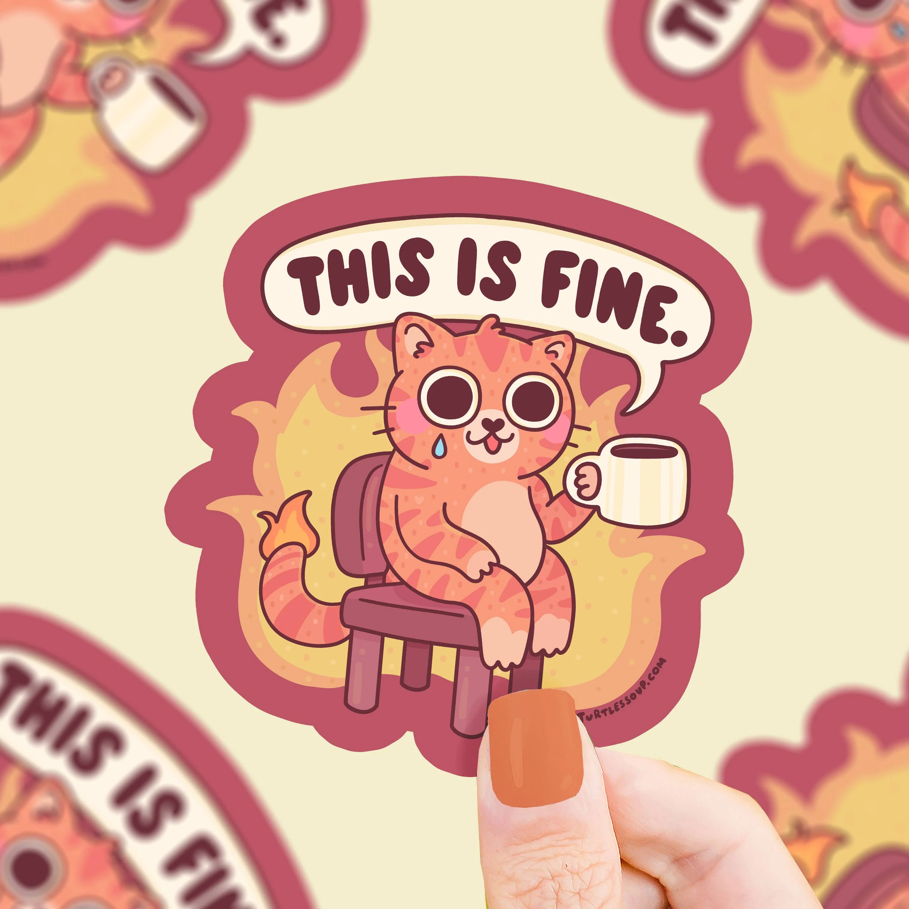 This Is Fine Sticker