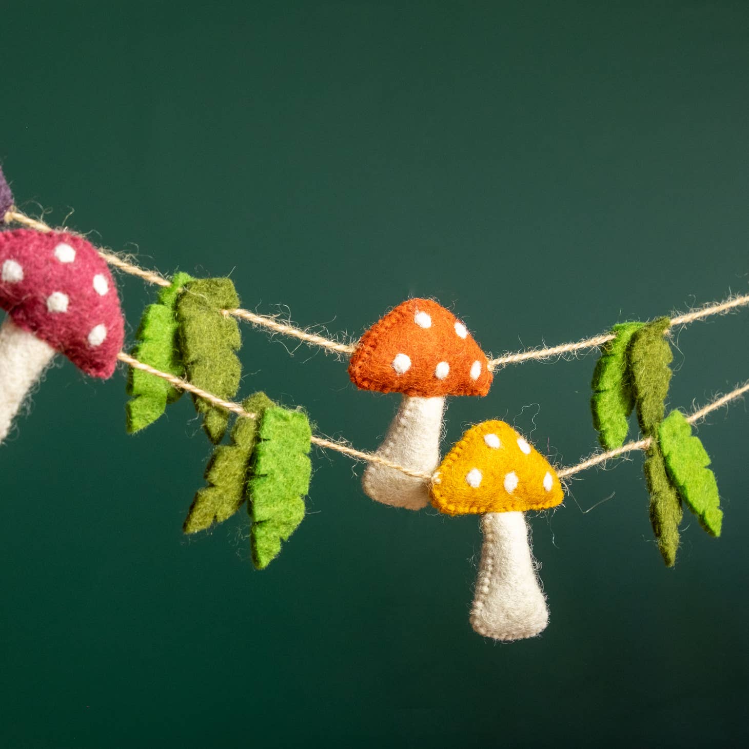 Wool Mushroom Garland - Image 10